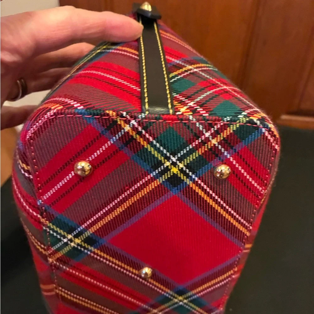 Dooney & Bourke Red and Green Plaid Mini Barlow - Picture 5 of 16